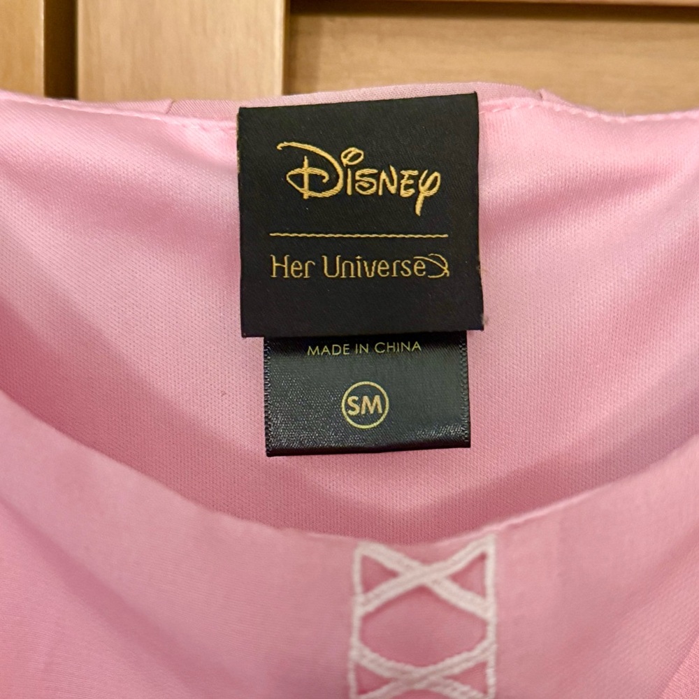 Disney Her Universe Sleeping Beauty Aurora Princess Cold Shoulder Dress Small - Picture 6 of 6